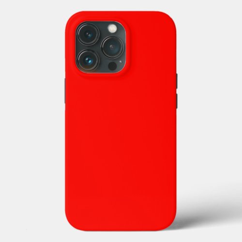 Candy Apple Red Solid Color iPhone 13 Pro Case