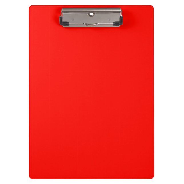 Candy apple red (solid color)  clipboard (Front)