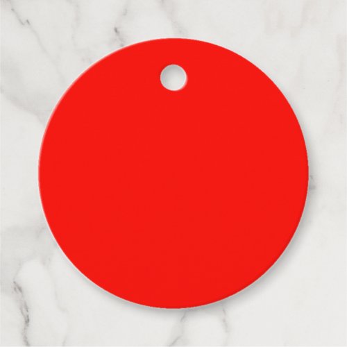 Candy Apple Red Solid Color Favor Tags