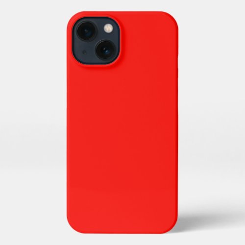 Candy Apple Red Solid Color iPhone 13 Case