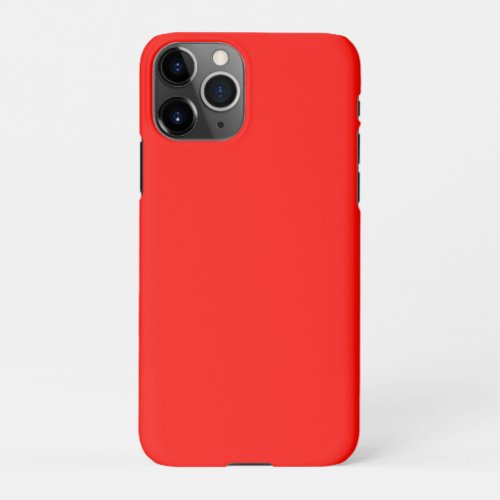 Candy Apple Red Solid Color iPhone 11Pro Case