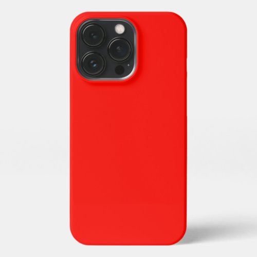Candy Apple Red Solid Color iPhone 13 Pro Case
