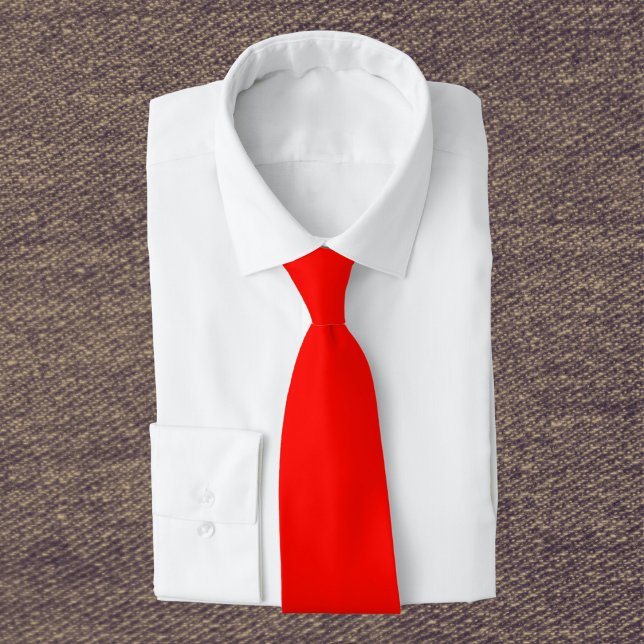 Candy Apple Red Solid Color Neck Tie (Creator Uploaded)