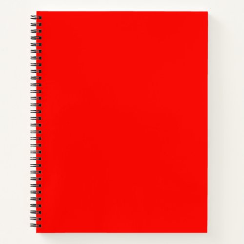 Candy Apple Red Solid Color Notebook