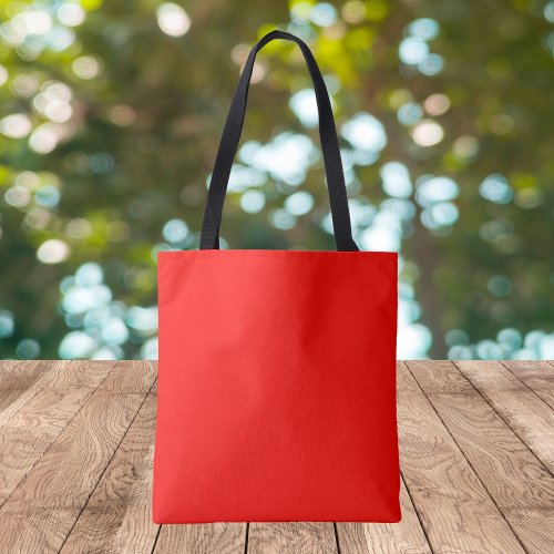 Candy Apple Red Solid Color Tote Bag