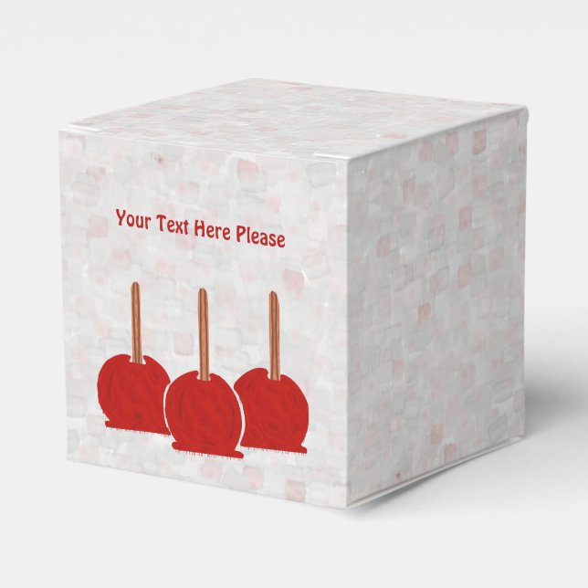 Candy Apples Favor Boxes (Front Side)