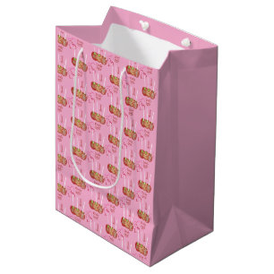 Candy Apples Pattern Pink Gift Bag