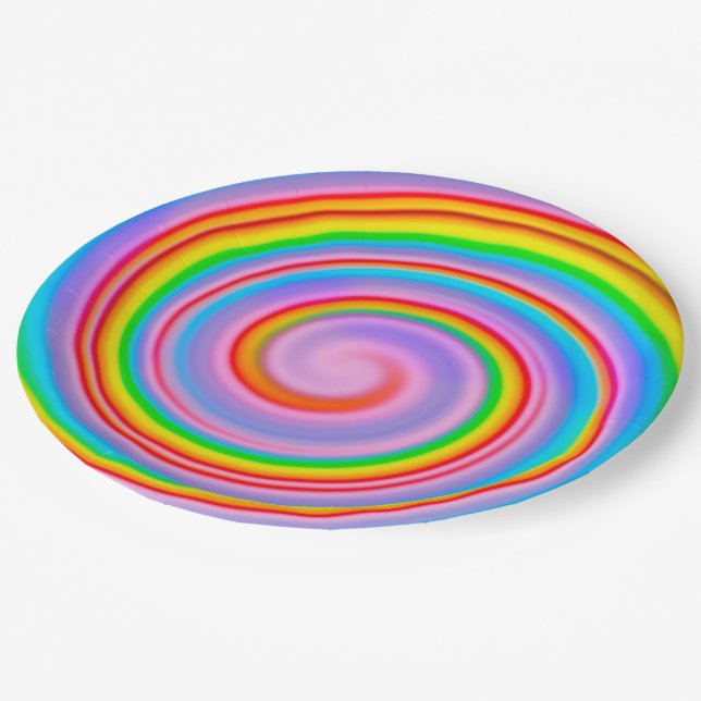 Candy Art Paper Plates (Angled)