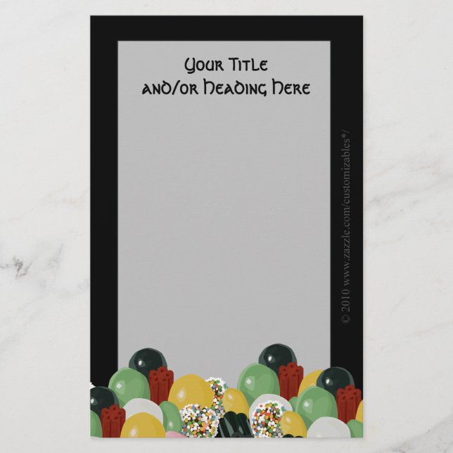 Candy Assortment Stationery (Front)