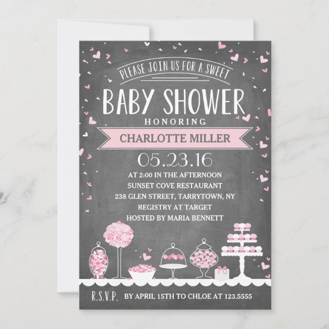 Candy Bar | Baby Shower Invitation (Front)