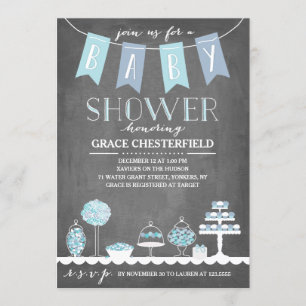Candy Bar Baby Shower Invitation