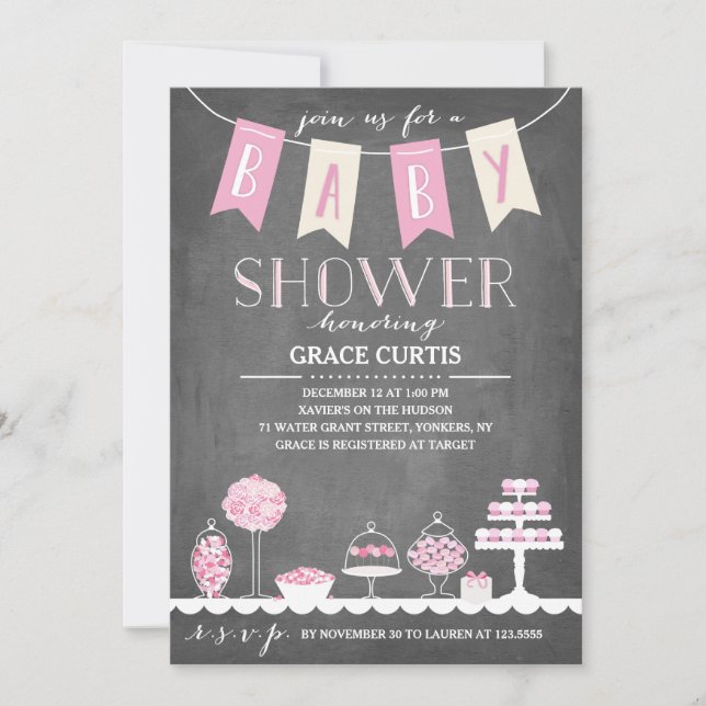 Candy Bar | Baby Shower Invitation (Front)