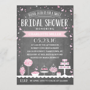 Candy Bar Bridal Shower Invitation
