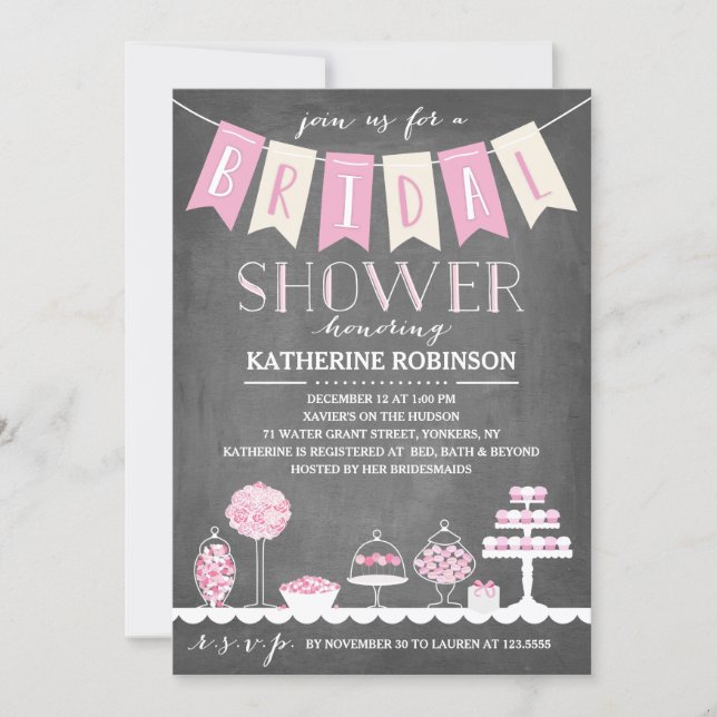 Candy Bar | Bridal Shower Invitation (Front)