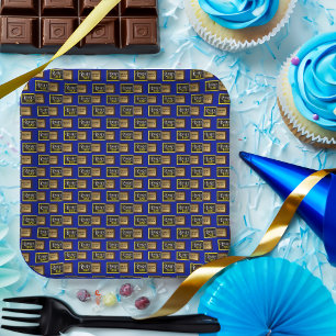Candy Bar Golden Ticket Party Paper Plates