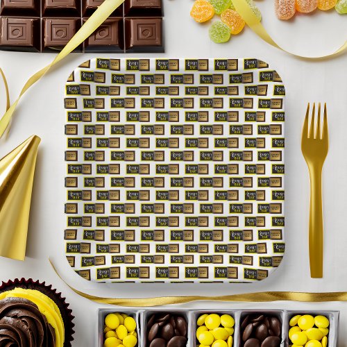 Candy Bar Golden Ticket Party Paper Plates