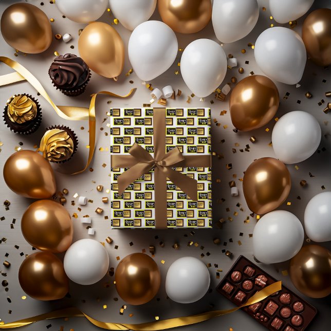 Candy Bar Golden Ticket  Wrapping Paper (Creator Uploaded)