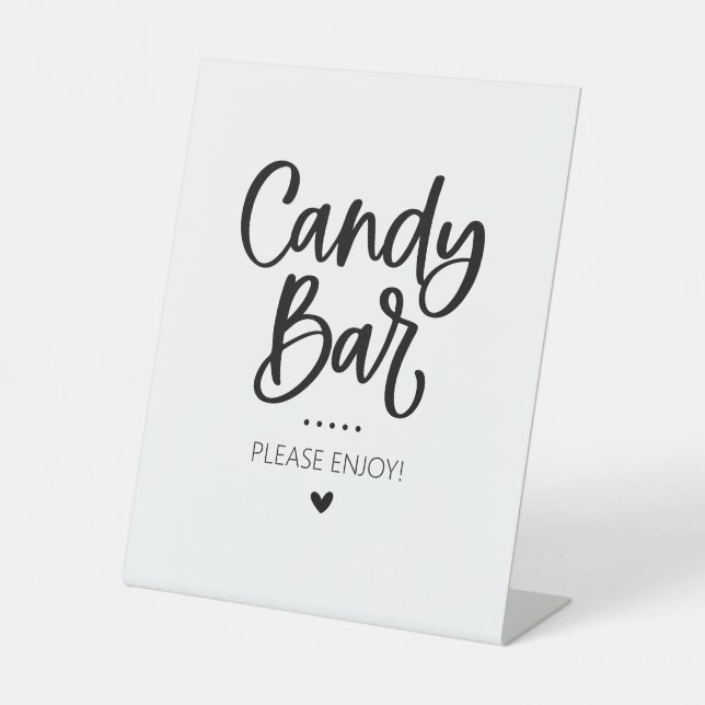Candy Bar Party Favor Sign (Front)