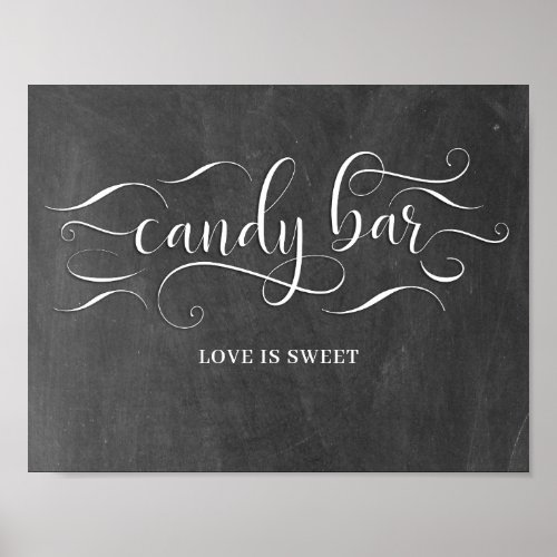 Candy Bar Wedding Day Sign