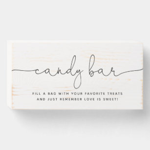 Candy Bar Wedding sign