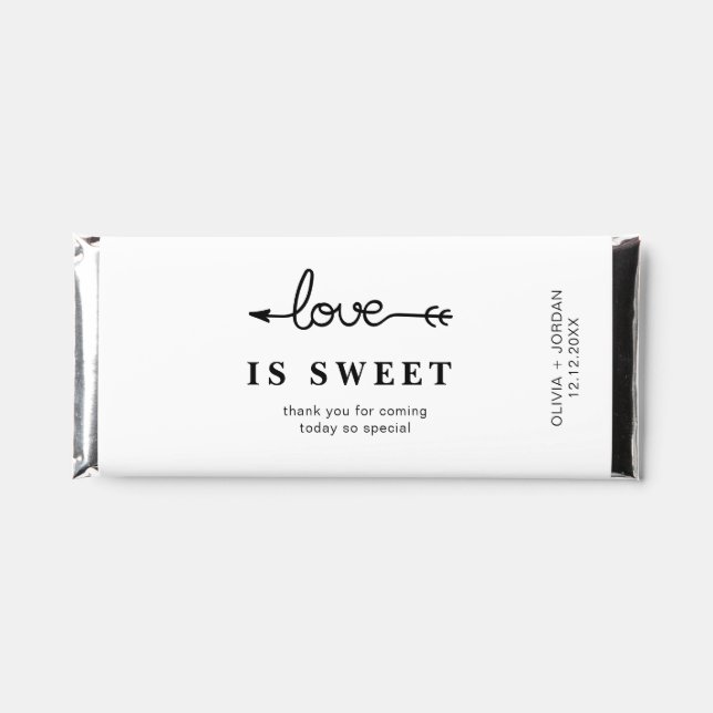 Candy Bar Wrapper Chocolate Wrapper Wedding Favor  (Front)