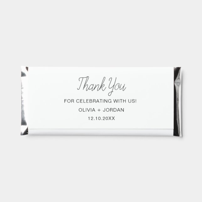Candy Bar Wrapper Template Minimalist Editable  (Back)