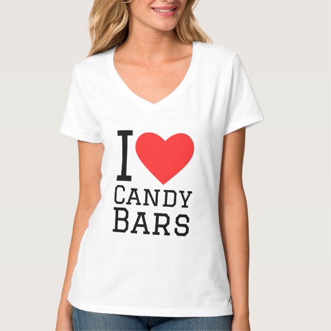 Candy bars pattern T-Shirt (Front)