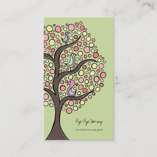 Customizable Candy Bird Tree Online Store Business Profile Card Business Card Templates