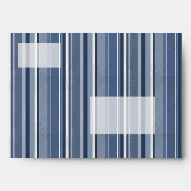 Candy Blue Stripes Envelope (Front)