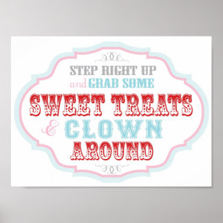 Candy Booth Sign for Carnival Circus Birthday