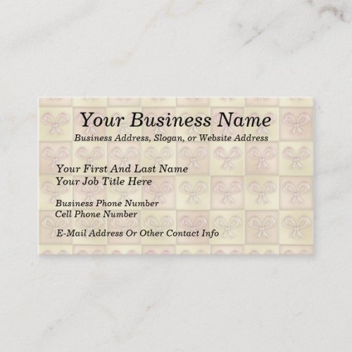 Candy Box Bows Business Cards