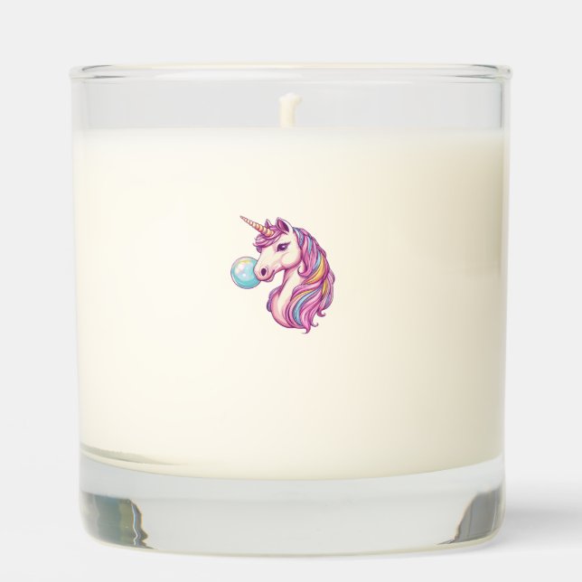 Candy Bubble Unicorn (1) Scented Candle (Front)