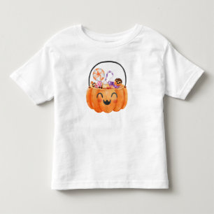 Candy Bucket Halloween Fall Toddler T-shirt
