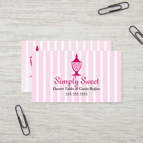 Candy Buffet and Dessert Tables Business Card