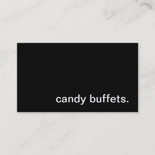 Candy Buffet Business Card