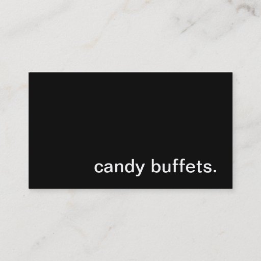 Customizable Candy Buffet Business Card