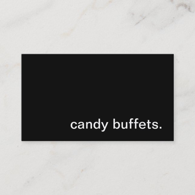 Candy Buffet Business Card (Front)