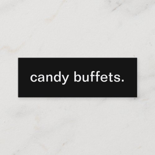 Candy Buffet Business Card
