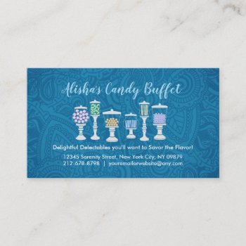 Candy Buffet Business Cards by MsRenny at Zazzle