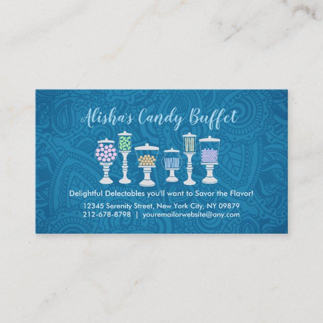 Candy Buffet Business Cards (Front)