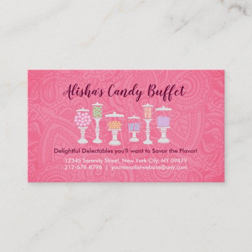 Candy Buffet Business Cards