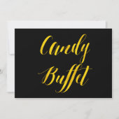 "Candy Buffet" Faux Gold Foil Chic Wedding Sign (Front)