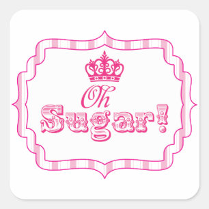 Candy Buffet Princess Party Favor Birthday Sticker