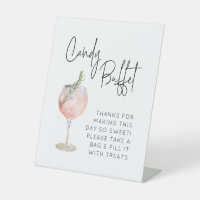 Candy Buffet Sign for Wedding, Birthday Grad Party