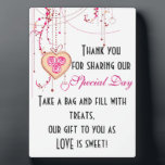 Candy Buffet Sign Plaque<br><div class="desc">Thank your guests and invite them to take home some treats from your candy buffet.</div>