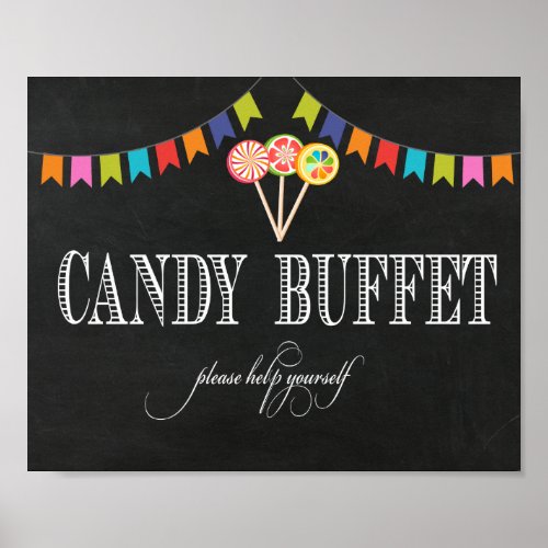 Candy Buffet Table Sign _ 8x10_ Candy Bar Sign