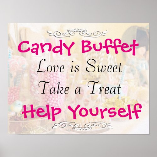Candy Buffet Wedding or Baby Shower Sign