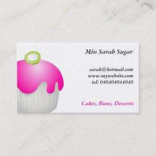 Candy Buns, Miss Sarah Sugar, Business Card