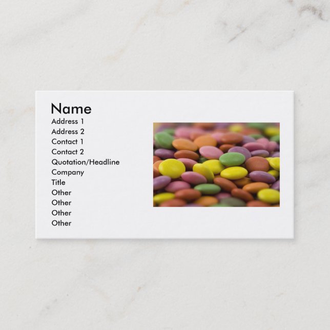 Candy Business Card (Front)