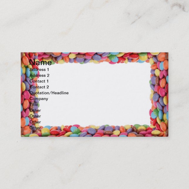 Candy Business Card (Front)